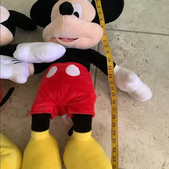 Lot Of 2 Mickey Mouse Twins Clubhouse Plush Stuffed Animal Jumbo 24" Disney CUTE - Picture 7 of 11
